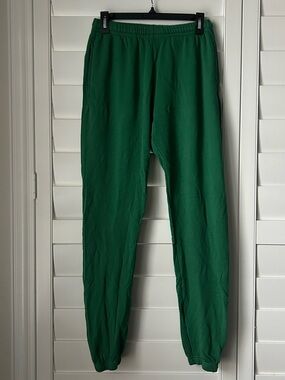 Michael Lauren Emerald Green Pull-On Joggers